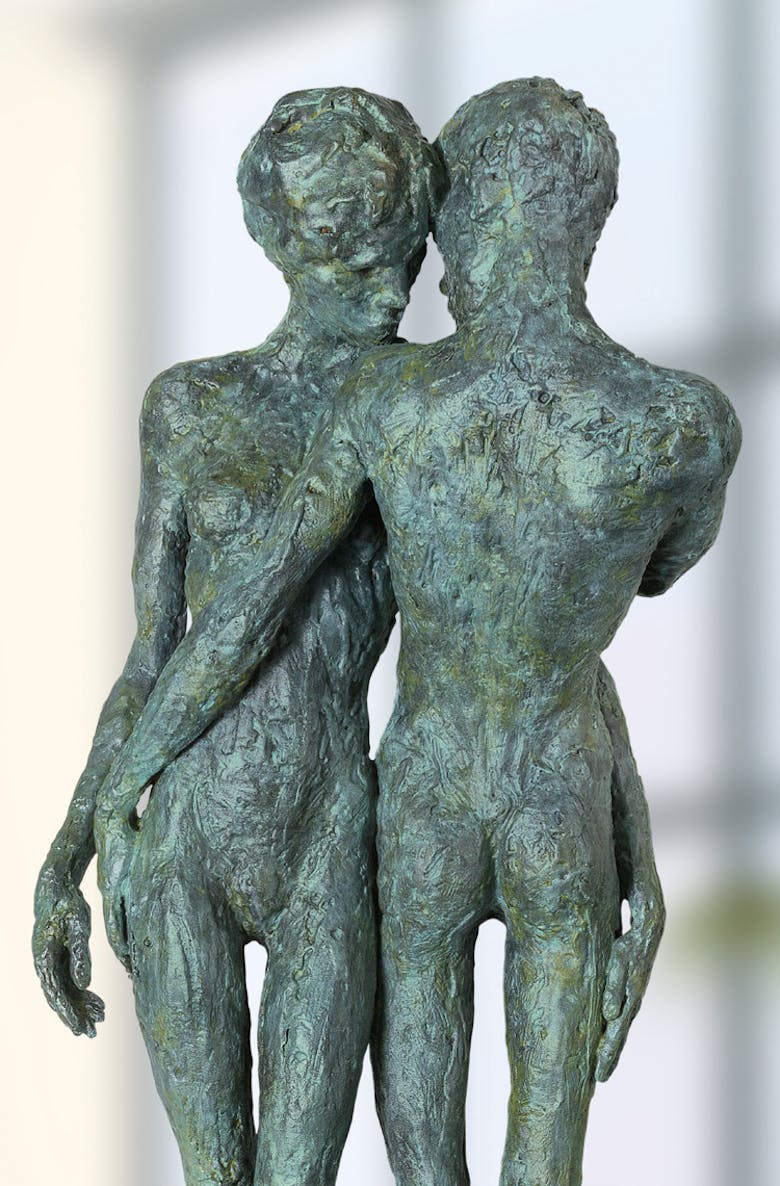 Bronzefigur In the Beginning von Gudrun Steen-Andersen