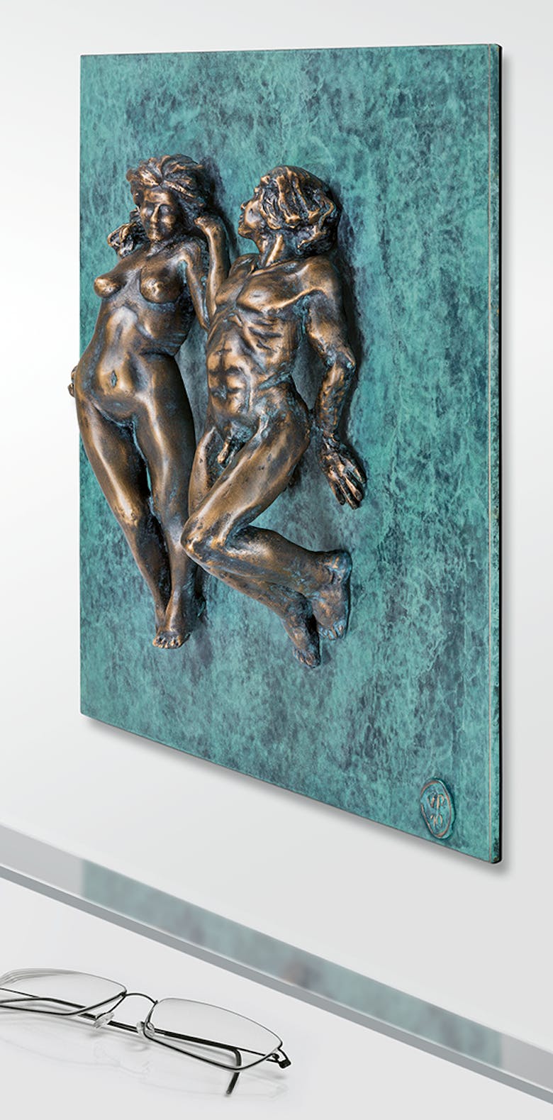Bronzefigur »Adam & Eva« von Veronika Psotková