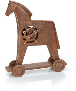 Bronzefigur Trojanisches Pferd von Heinz Rupp