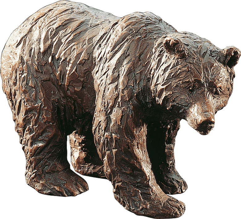 Bronzefigur Bär von Gabriele Haslinger