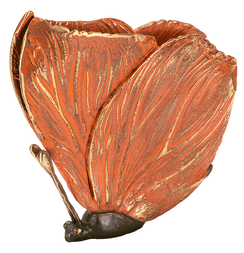 Bronzeskulptur Schmetterling