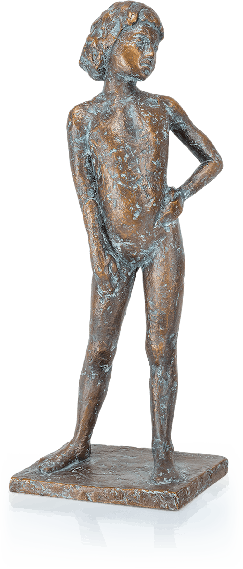 Bronzeskulptur-Mädchen