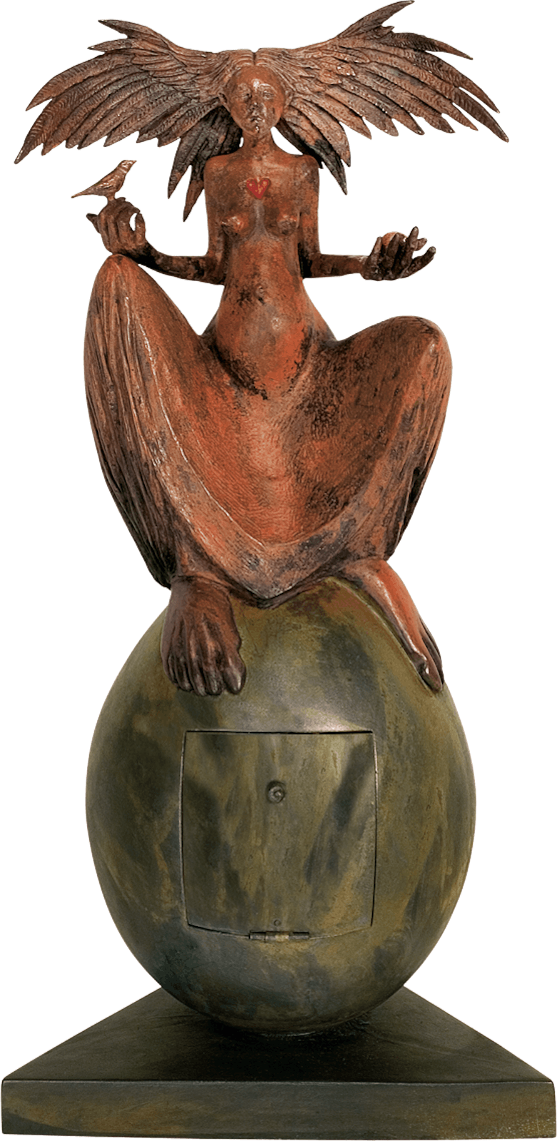 Bronzefigur The great egg von Fidelma Massey