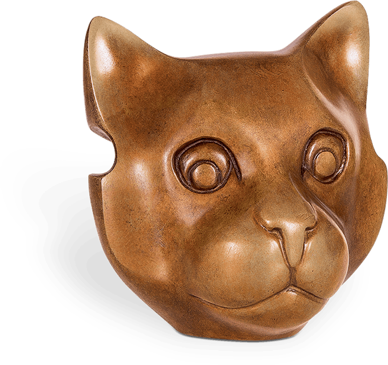 Bronzefigur Katze von Jagna Weber