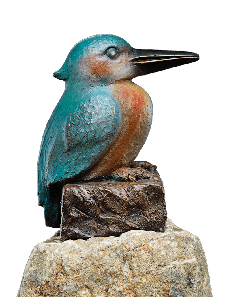 Bronzefigur Eisvogel von Atelier Strassacker