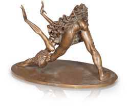 Bronzefigur Ballerina Galina von Luigi Colani