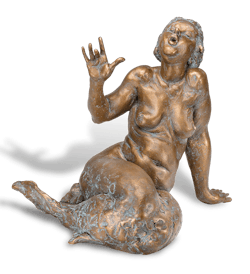 Bronzefigur »Ligeia« von Pawel Andryszewski