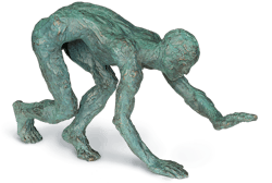Bronzefigur Humanimal von Gudrun Steen-Andersen