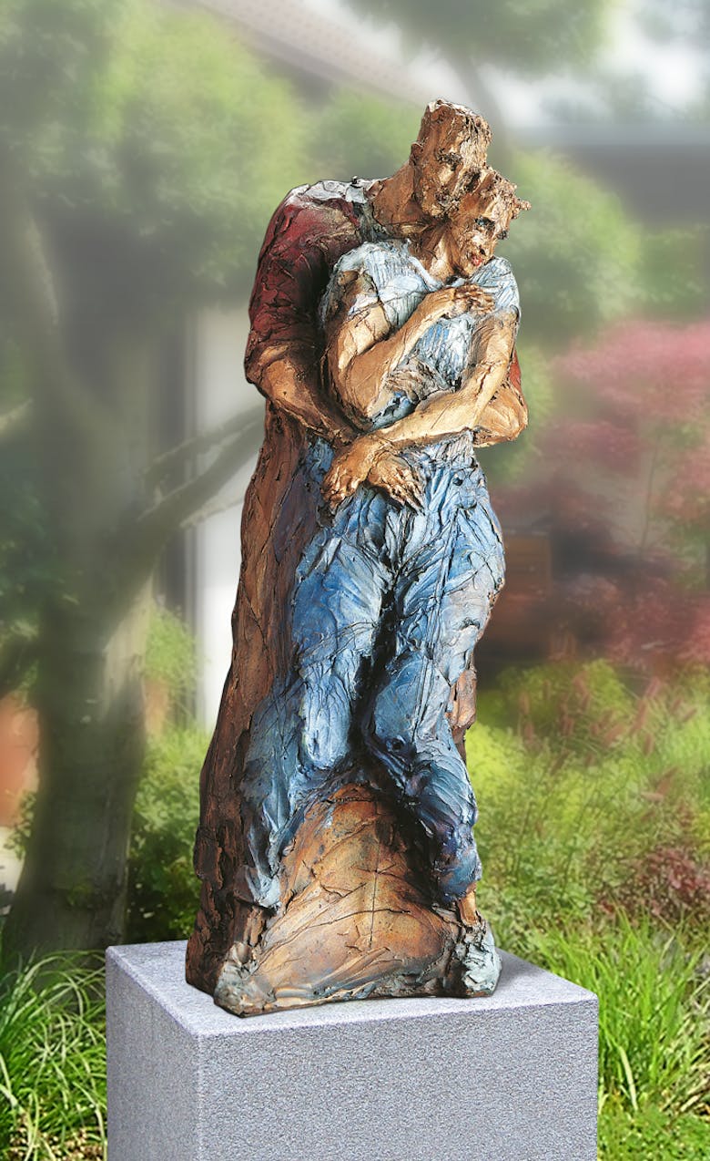 Bronzefigur Zwei Verliebte von Göttingen von France & Hugues Siptrott