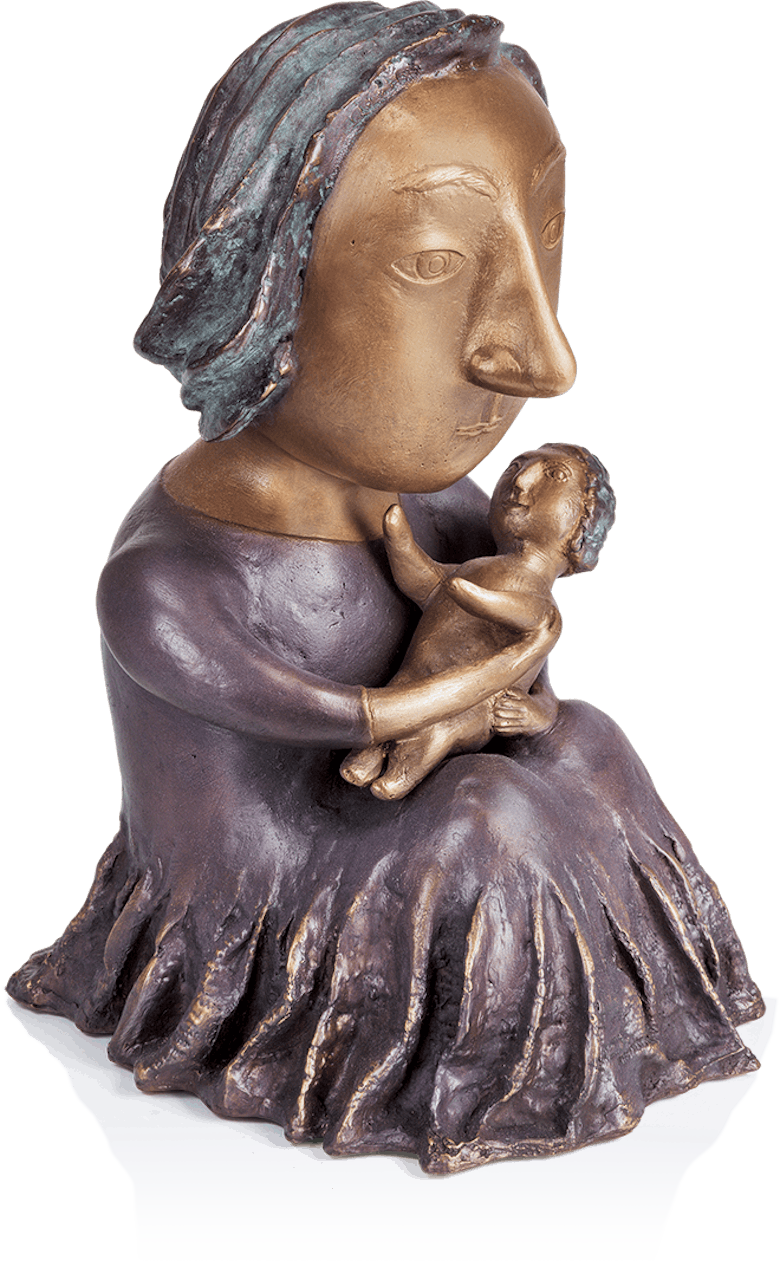 Bronzefigur »The Two« von Natalia Obada