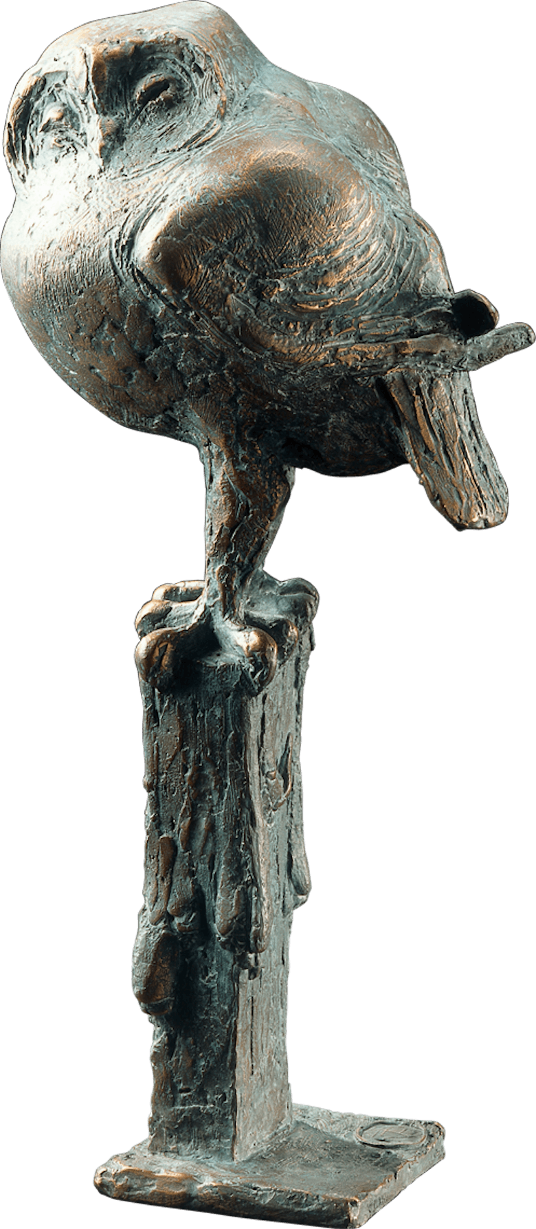 Bronzefigur Eule von Hans Nübold