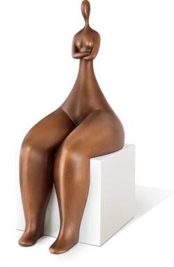 Bronzefigur Adagio von Marie-Madeleine Gautier