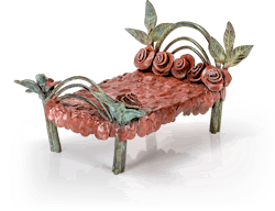 Bronzefigur Bed of Roses von Beth Newman-Maguire