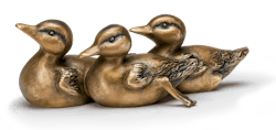 Bronzeskulptur Kükengruppe