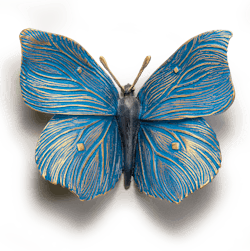 Bronzeskulptur Schmetterling