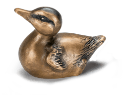 Bronzeskulptur Küken