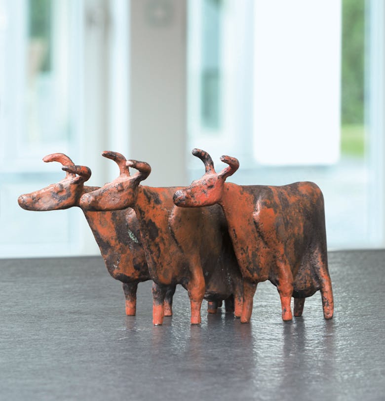 Bronzefigur Kühe von Hermann Schwahn