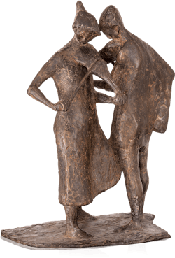 Bronzefigur Instrumentenstimmer von Manfred Welzel