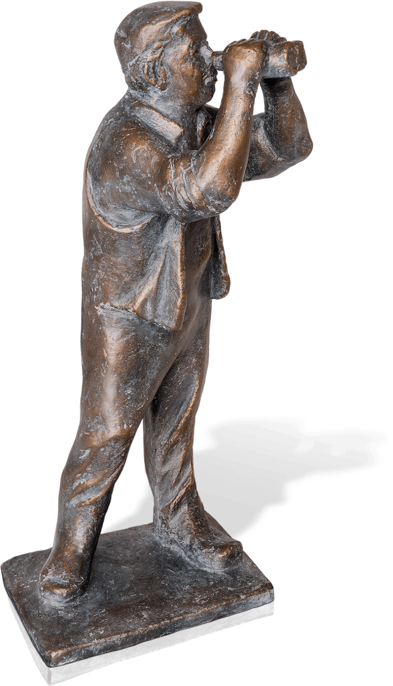 Bronzefigur Blick in die Zukunft von Friedhelm Zilly