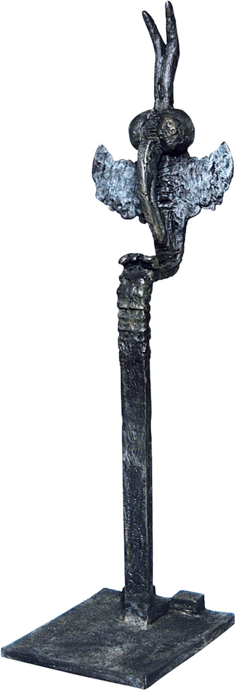 Bronzefigur Totem Miensa, freistehend von Bettina  Scholl-Sabbatini