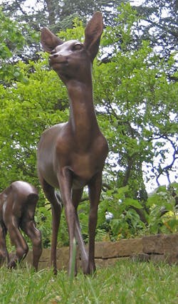 Bronzefigur Ricke von Helmut Diller