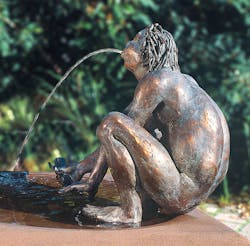 Bronzefigur Der Nix von Kurt Grabert