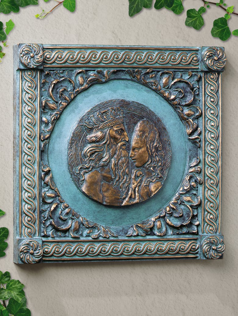 Bronzefigur Adam und Eva von Ernst Fuchs