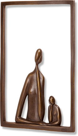 Bronzefigur Pour moi doux von Marie-Madeleine Gautier