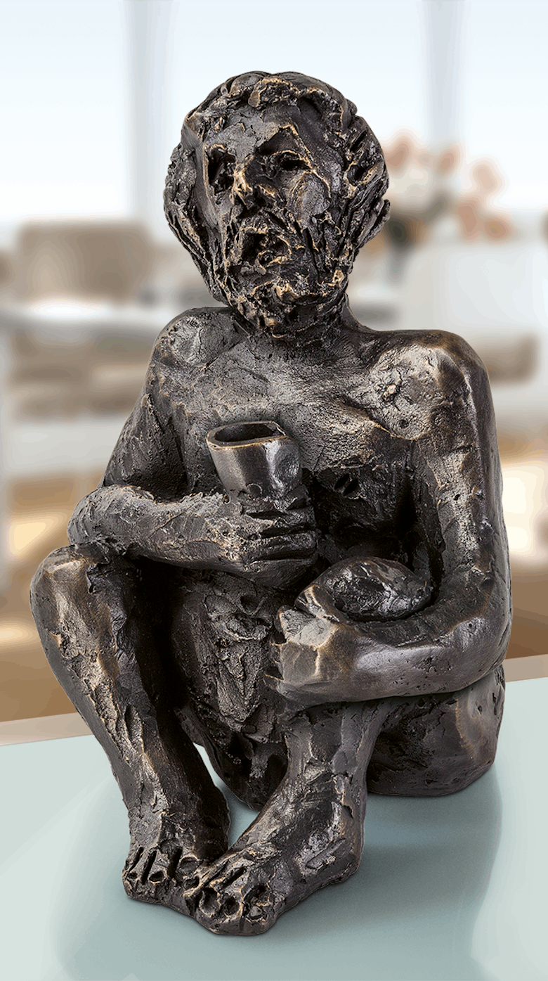 Bronzeskulptur-Bacchus