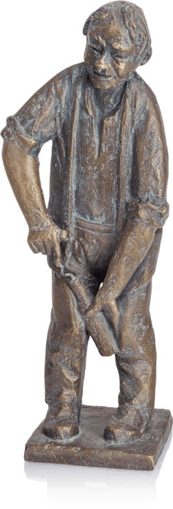 Bronzefigur Korkenzieher von Theophil Steinbrenner