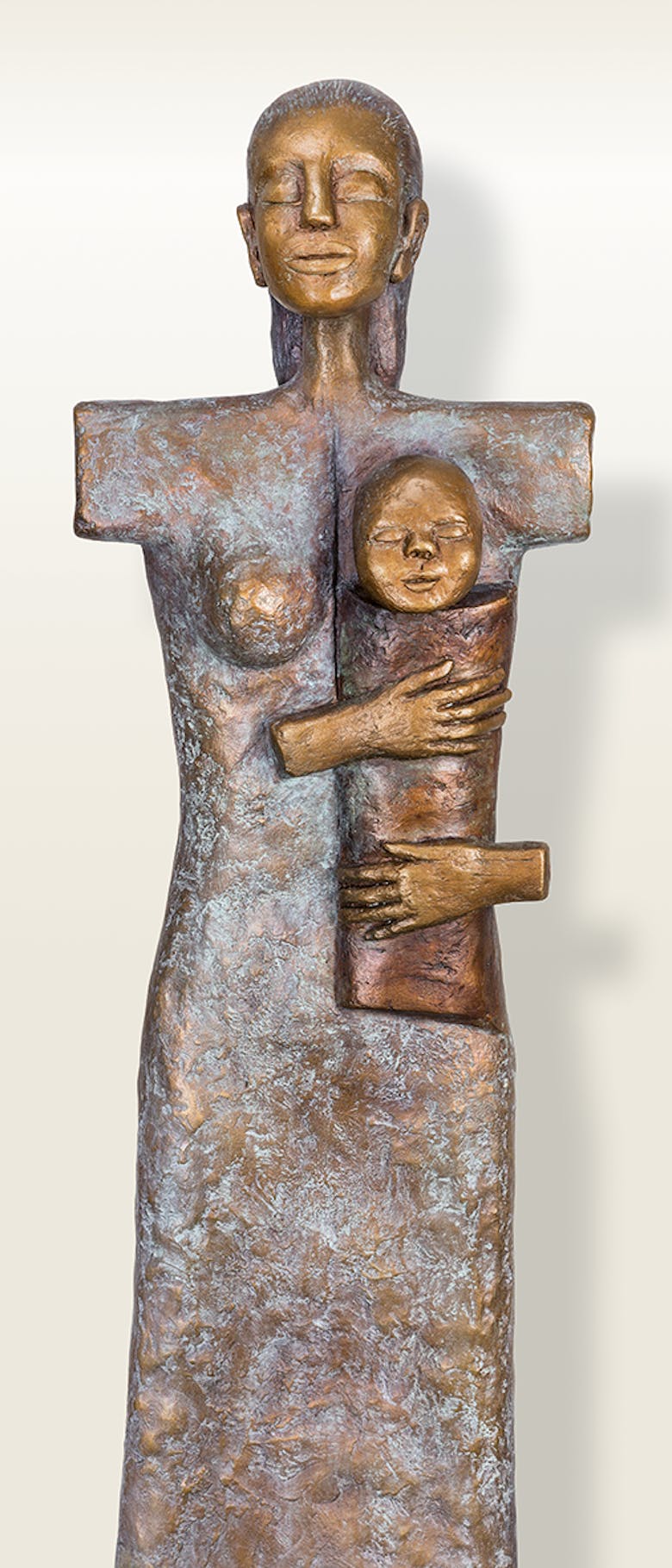 Bronzefigur »Motherhood« von Silvia Seitz