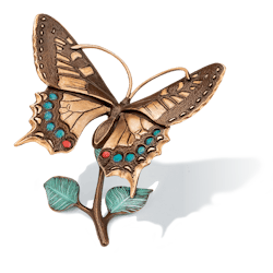 Bronzefigur «Schmetterling auf Zweig» aus dem Atelier Strassacker