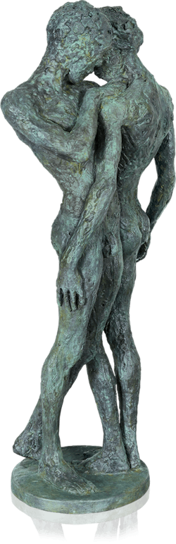 Bronzefigur In the Beginning von Gudrun Steen-Andersen