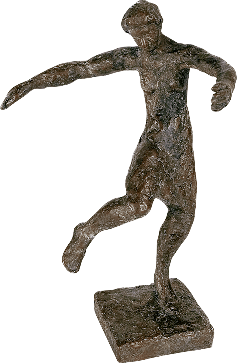 Bronzefigur In sich versunken von Roland Bischofberger