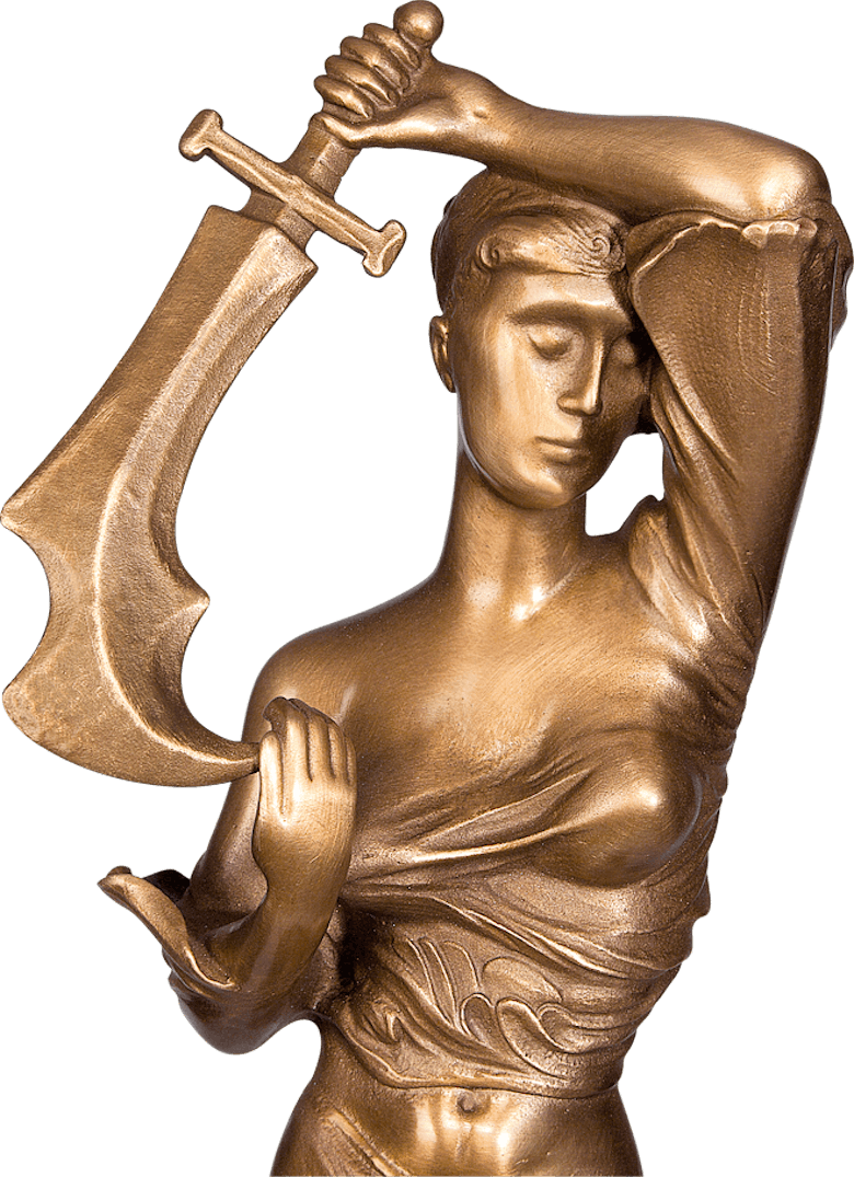 Bronzefigur Maria Prophetissa, hellbraun von Ernst Fuchs