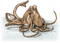 Bronzefigur Octopus von Viktor Palus