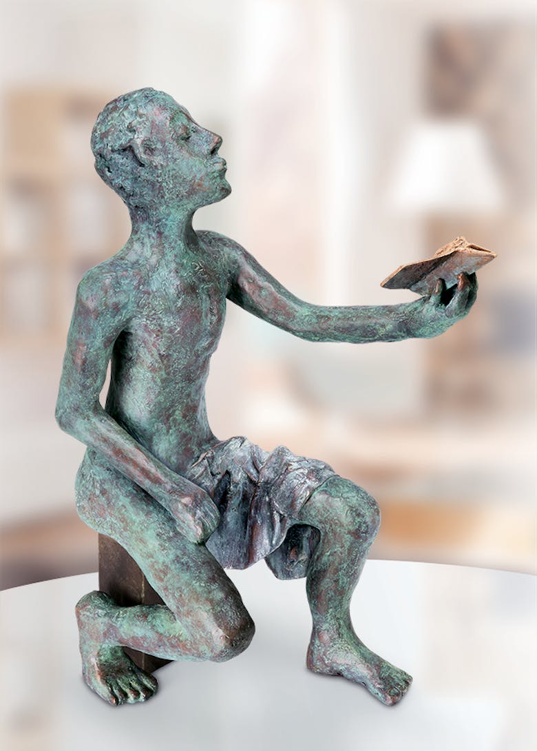 Bronzefigur Jasons Sohn von Anna K. Kleeberg
