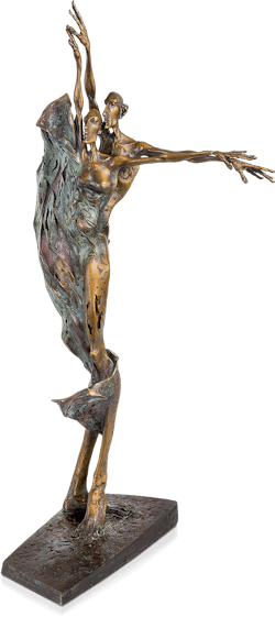 Bronzefigur Sommer von Woytek