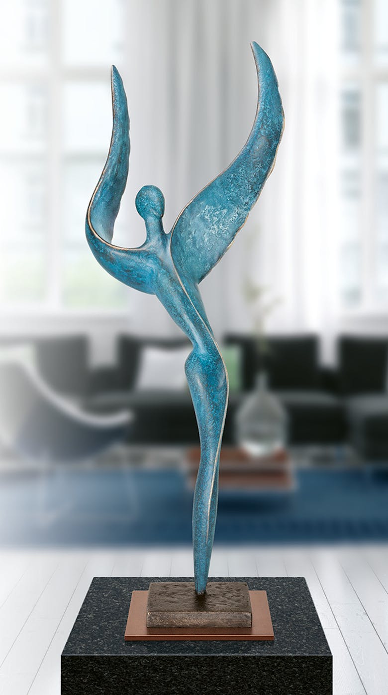 Bronzefigur »Cosmic Dancer VI« von Andrea Kraft