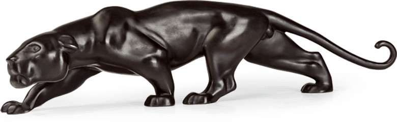 Bronzefigur Panther, klein von Atelier Strassacker