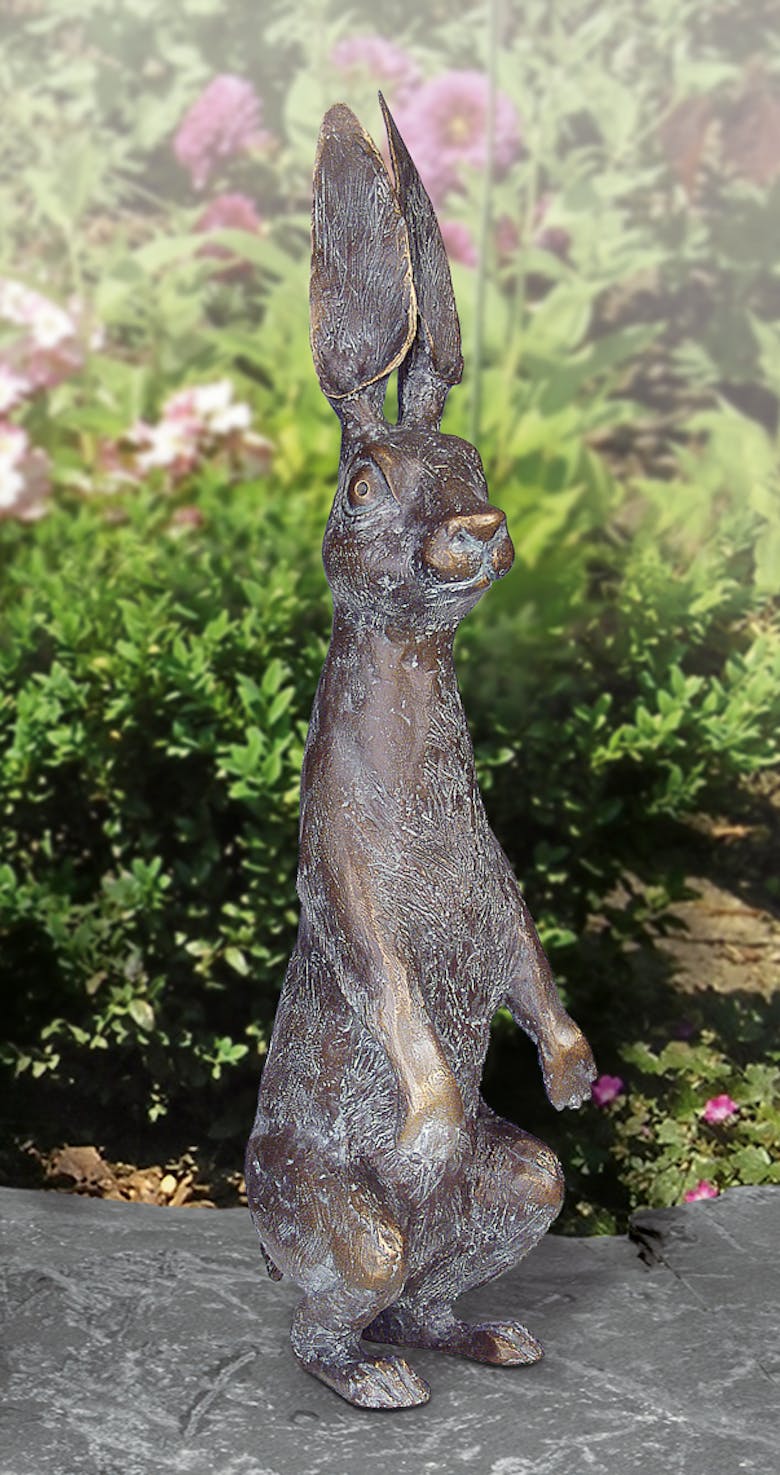 Bronzefigur Hase von Kurt Grabert