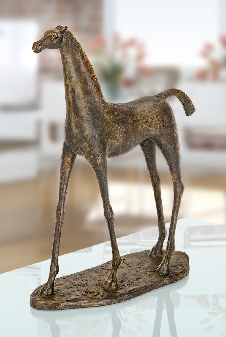 Bronzefigur «Pferd» von Serge Perrot