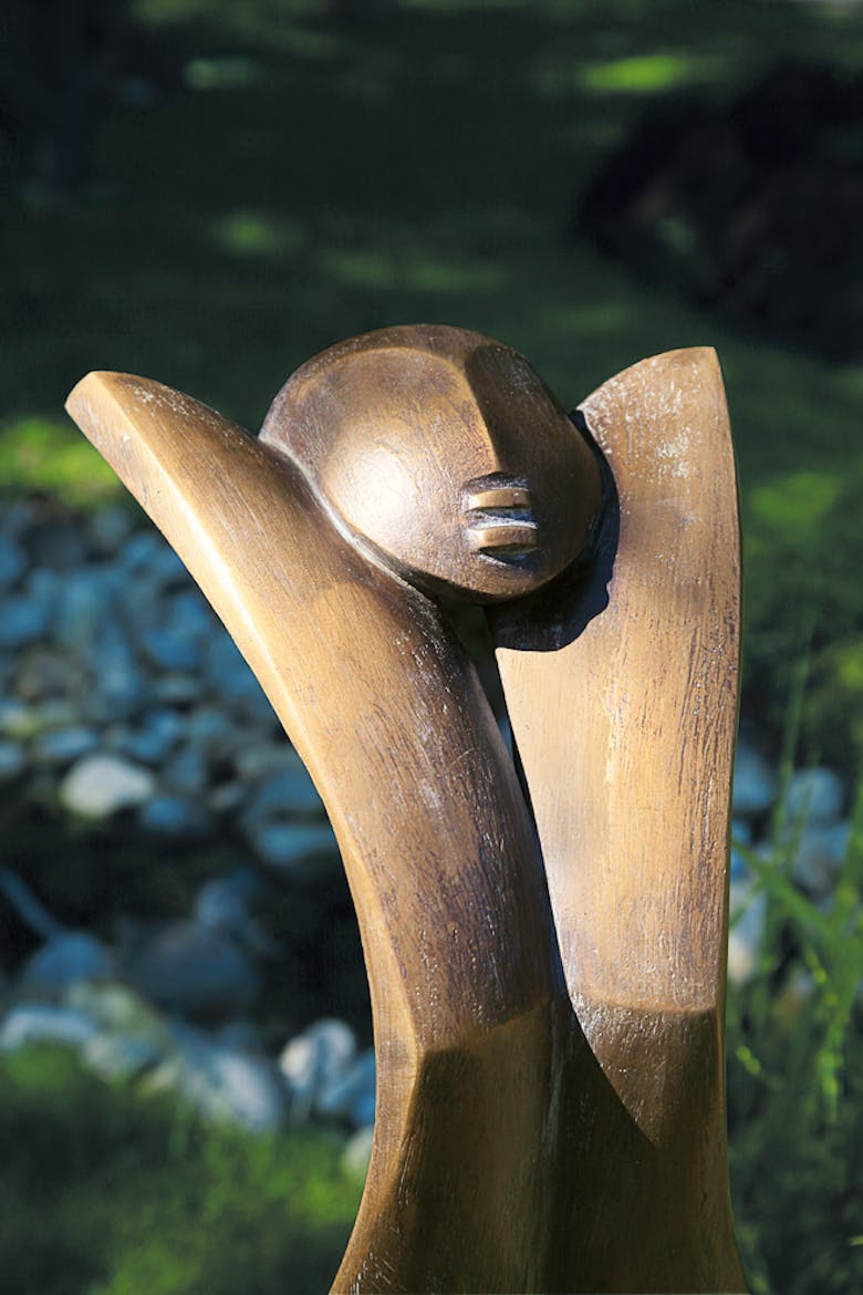 Bronzefigur Akt von Pepi Pescollderungg