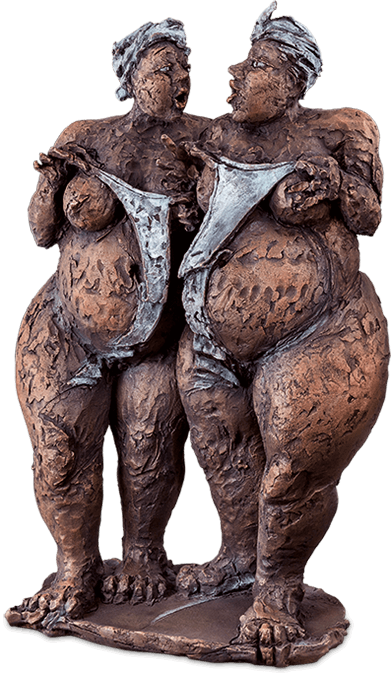 Bronzefigur Quellnymphen von Eva Roucka