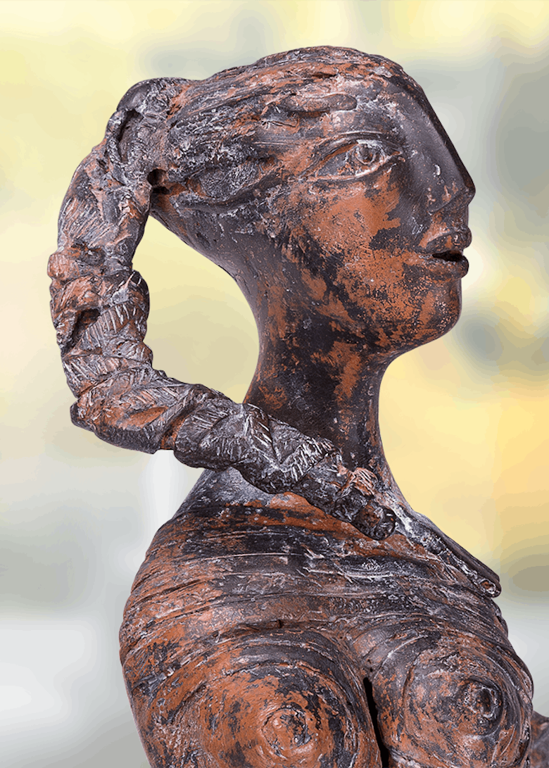 Bronzefigur Melu-Tina primadonna von Bettina  Scholl-Sabbatini