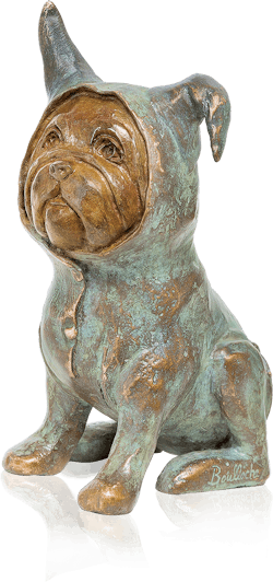 Bronzefigur Bébé Bull von Agnès Boulloche
