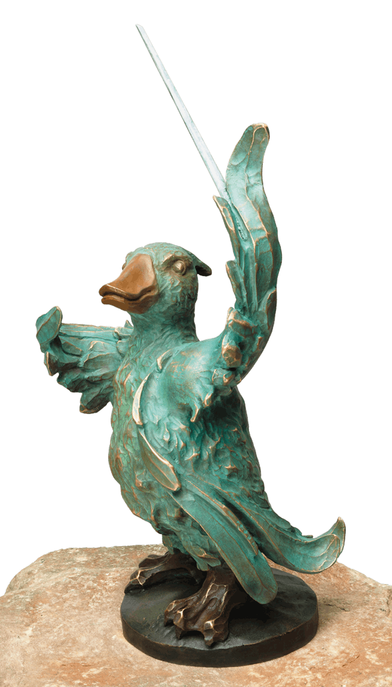 Bronzefigur Die Gans von Atelier Strassacker