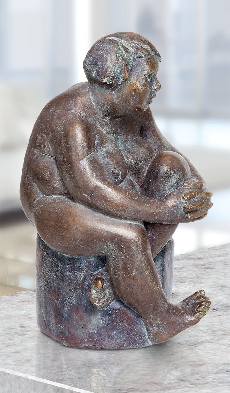 Bronzefigur Susanna von Friedhelm Zilly