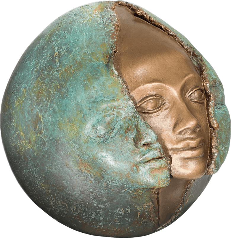 Bronzefigur Metamorphose von Maria-Luise Bodirsky