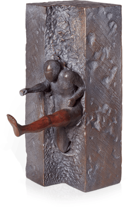 Bronzefigur Der Springer von Jörg Bollin
